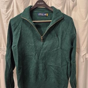 Polo Ralph Lauren Deep Green Zip-Up Sweater